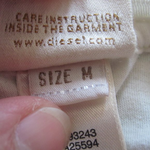 Diesel Tunic T Tee Shirt Size M Medium Signature - Picture 7 of 7